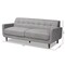 Baxton Studio Allister Mid-Century Light Grey Upholstered Sofa 158-9749 - alternate 5